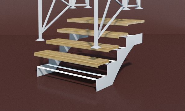 Лестницы на каркасе под ключ