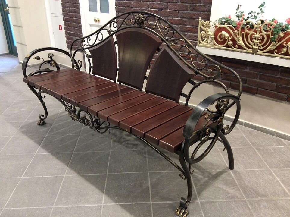 кованые скамейки и лавочки
